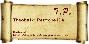 Theobald Petronella névjegykártya